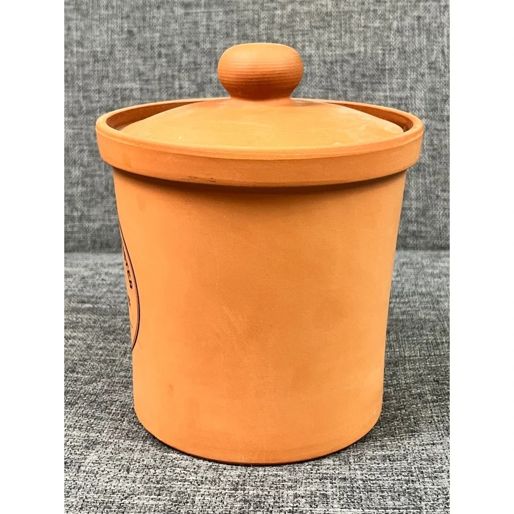 Henry Watson Pottery Original Suffolk Tea Canister Terracotta Made England New